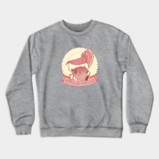 Gobbledorable - Pink Fairy Armadillo x Turkey Crewneck Sweatshirt